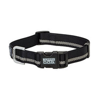 Terrain Snap-N-Go Dog Collar, Black Reflective Nylon, Medium