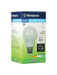 Westinghouse Omni Directional A19 G13 (Medium Bi-Pin) LED Bulb Warm White 60 W 1 pk (Pack of 6)