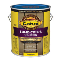 Cabot Solid Tintable 7601 White Base Oil-Based Deck Stain 1 gal. (Pack of 4)