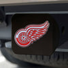 NHL - Detroit Red Wings Black Metal Hitch Cover - 3D Color Emblem