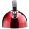 Sabal Red Stainless Steel 2.1Qts. Tea Kettle