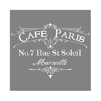 Americana Decor Cafe Paris Stencil, 12 x 12-In. (Pack of 3)