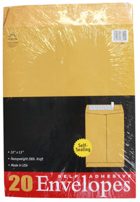 Norcom 68520-6 10 X 13 28# Kraft Envelopes (Pack of 6)