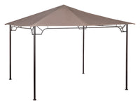 Living Accents Gazebo 120.07" X 120.07" X 113.77" Steel Frame Black