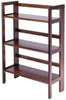 Winsome 38.54 in. H X 27.8 in. W X 11.5 in. D Walnut Wood Floating Shelf