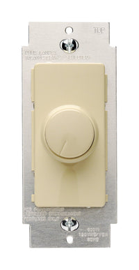 Leviton IllumaTech Ivory 600 W Rotary Dimmer Switch 1 pk