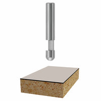 Bosch 1/4 in. D X 1-1/2 in. L Carbide Flush Trim Router Bit