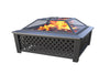 Living Accents  Steel  Wood  Fire Pit  20 in. H x 35 in. W x 35 in. D Steel