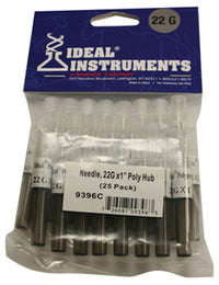 Livestock Injection Needles, Disposable, 1-In. Poly Hub, 22-Ga., 25-Pk.