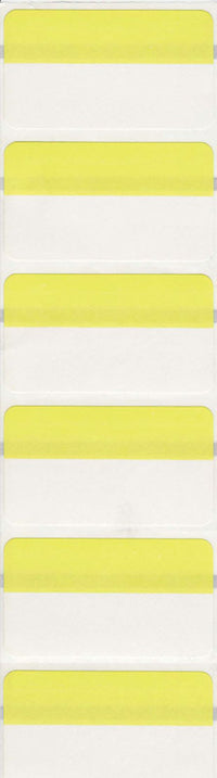 Zebra Centurion 1.12 in. H X 1.93 in. W Rectangle Yellow Bin Tag Labels 3200 pk