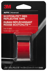 Reflective Safety Tape, Red, 1 x 36-In.