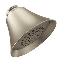 Brushed nickel one-function 3.75" diameter spray head standard