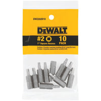 Insert Bit Sq#2 10Pk Dwt