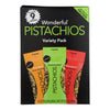 Wonderful Pistachios - Pistachios No Shell Variety Pack - Case of 6-6.75 OZ