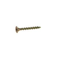 Grip-Rite No. 6  x 1-1/4 in. L Phillips Yellow Zinc Wood Screws 25 lb.