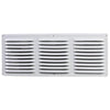 MaxxAir 6 in. H X 16 in. W White Aluminum Continuous Soffit Vent