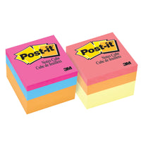 3M Post-it 2 in.   W X 2 in.   L Assorted Sticky Notes 1 pad