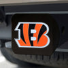 NFL - Cincinnati Bengals  Black Metal Hitch Cover - 3D Color Emblem