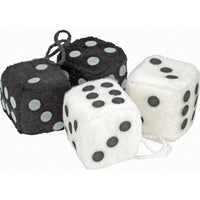 Bell Black/White Fuzzy Dice 1 pk