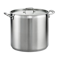 24 Qt Stainless Steel Covered Stock Pot