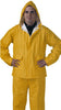 PVC Rainwear .25-Mm Double-ply Suit, Yellow, Large