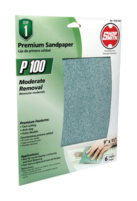 Sandpapr Prm100#9X11 6Pk