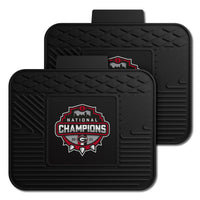 Georgia Bulldogs 2021-22 National Champions Back Seat Car Utility Mats - 2 Piece Set