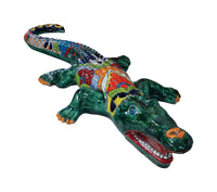 Avera Products Talavera Ceramic Assorted 4 in. Alligator Statue (Pack of 2)