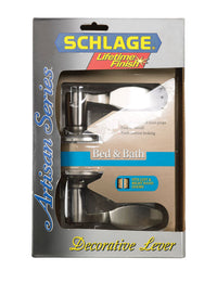 Schlage Artisan F Series Avanti Satin Nickel Privacy Lever