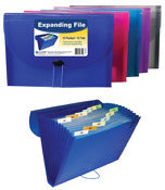 C Line Products Inc 58310 11" L X 8-1/2" W 13 Pocket Expanding File Assorted