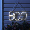 Celebrations Cool White 8.75 in. LED Prelit Boo Lights