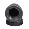 Pipe Decor 1/2 in. FPT  T X 1/2 in. D FPT  Black Iron 1 1/4 in. L 90 Degree Elbow