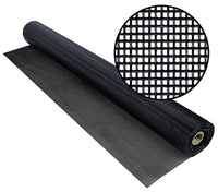 Window Screen, Black, Heavy-Duty Vinyl-Coated, 60-In. x 50-Ft.