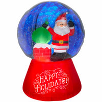 Gemmy LED 66.14 in.   Inflatable Santa Snow Globe with Snow Flurry Projection