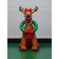 Gemmy  Warner Brothers  LED  Scooby Doo  42.13 in. Inflatable  Reindeer