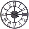 Gardman 21.5 in. L X 21.5 in. W Indoor and Outdoor Analog Wall Clock Stainless Steel Black