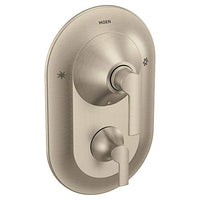 Brushed nickel Posi-Temp(R) with diverter tub/shower valve only