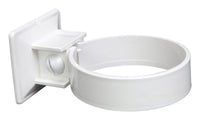 Plastmo 2.5 in. W White Vinyl Round Downspout Bracket