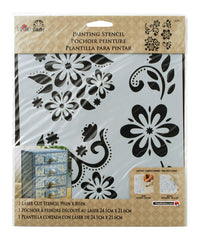 Plaid FolkArt Floral Paste Stencil (Pack of 3)