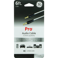 GE Pro 6 ft. L Audio Cable 3.5 mm