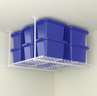 Knape & Vogt White Steel Ceiling Storage Rack