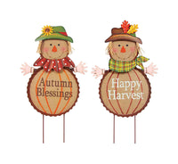 Celebrations Scarecrow Harvest Stake Yard Dr (Pack of 2)