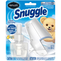 Renuzit Snuggle Linen Escape Scent Oil Warmer Kit 0.67 oz Liquid (Pack of 4)