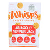 Cello - Whisps - Asiago and Pepper Jack Cheese Crisps - Case of 12 - 2.12 oz.