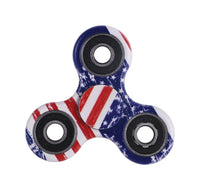 Xtreme  American Flag  3-Way Fidget Spinner  Plastic (Pack of 96)