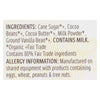 Theo Chocolate Organic Chocolate Bar - Classic - Milk Chocolate - 45 Percent Cacao - Pure - 3 oz Bars - Case of 12