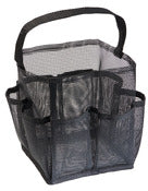 Interdesign 04122 6 X 6 X 7.5 Black Una Mesh Carry All