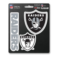 NFL - Las Vegas Raiders 3 Piece Decal Sticker Set