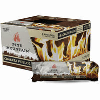 Pine Mountain Crackling Fire Log 3 hr 6 pk