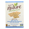 Back To Nature Crackers - Sea Salt and Cracked Black Pepper Rice - Case of 12 - 4 oz.